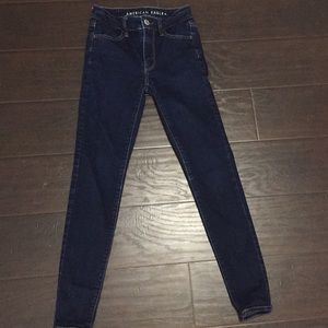 American eagle size 0 high rise jegging  euc